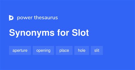 slot synonym